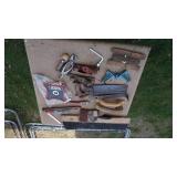 Weed Wacker Blade--Metal Bucket Of Misc. Items