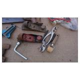 Weed Wacker Blade--Metal Bucket Of Misc. Items
