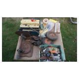 Tackle Box--Spare Blades--Heavy Duty Drills--Casters--Wagon Wheels