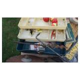 Tackle Box--Spare Blades--Heavy Duty Drills--Casters--Wagon Wheels
