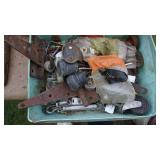 Tackle Box--Spare Blades--Heavy Duty Drills--Casters--Wagon Wheels