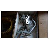 Oil Spout--Miscellaneous Piping--Miscellaneous Steel--Coffee Cans Of Nails--Plastic Bolts--Reese Trailer Hitch  (2263)