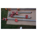 1/2" & 3/4" Pipe & Ten Bar Clamps