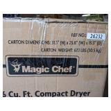 Magic Chef 2.6 cu. ft. Compact Dryer