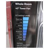Honeywell QuietSet Black 8-Speed Whole Room Tower Fan