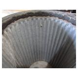 Antique corrugated tin roll approx ...