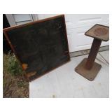 Custom table: barnwood center with ...