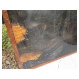Custom table: barnwood center with ...