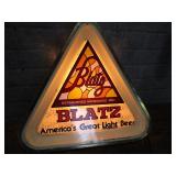 Blatz triangle light, 1980
