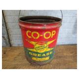 Vintage Co-Op grease pail, 35lb...