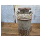 Antique milk can -  Shafer Creamery...
