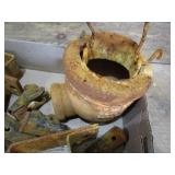Well water catch pot, mounts & hard...