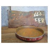 Schmidt sign & Miller tray...