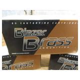 Blazer Brass, 9mm Luger, three boxe...