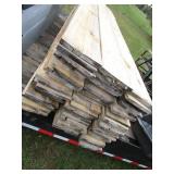 Poplar lumber: 1"x8"x8ft, 63 pieces...