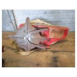 Cyclone seeder with manual...