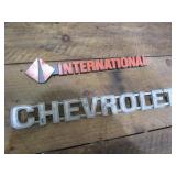 International & Chevrolet emblems...