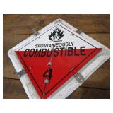 Haz Mat flip file placard...