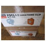 Sheathing clips, two boxes of 250 e...