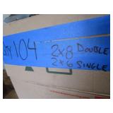 Joist Hangers: 2x8 doubles, 2x6 sin...