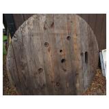 Large wire spool end, 66" dimeter b...