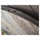 Large wire spool end, 66" dimeter b...