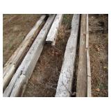 Reclaimed hand hewn barn beams, peg...