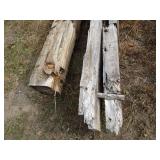 Reclaimed hand hewn barn beams, peg...