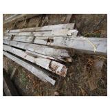 Reclaimed hand hewn barn beams: peg...
