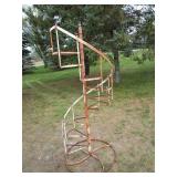Spiral plant stand, approx 78"H...