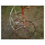 Spiral plant stand, approx 78"H...