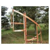 Spiral plant stand, approx 78"H...