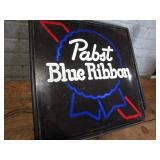 Pabst Blue Ribbon, 17"x17" neon lik...
