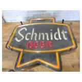 Schmidt neon like lighted sign and ...