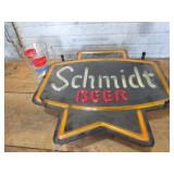 Schmidt neon like lighted sign and ...