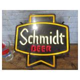 Schmidt neon like lighted sign and ...