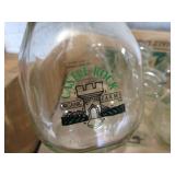 Milk & cream bottles, qty 8...