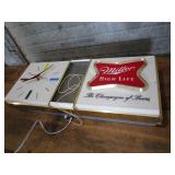 Miller Highlife lighted clock, 25"L...