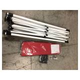 Laurel Canyon 10 ft. x 15 ft. Red Commercial Instant Carport Canopy Pop-Up Tent Adjustable Legs open box not used see pictures