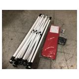Laurel Canyon 10 ft. x 15 ft. Red Commercial Instant Carport Canopy Pop-Up Tent Adjustable Legs open box not used see pictures