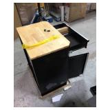 Husky Ready-to-Assemble 24-Gauge Steel 1-Drawer 2-Door Garage Base Cabinet in Black (28 in. W x 33 in. H x 18 in. D) not used