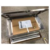 Husky 33 in. 4-Drawer Stainless Steel Mechanics Cart in like new condition