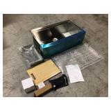 Glacier Bay All-in-One Apron-Front Farmhouse Stainless Steel 36 in. Single Bowl Workstation Sink with Accessory Kit not used see pictures