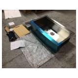 Glacier Bay All-in-One Apron-Front Farmhouse Stainless Steel 36 in. Single Bowl Workstation Sink with Accessory Kit not used see pictures
