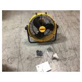 Dewalt  20 in. 3-Speed Heavy-Duty Drum Fan with 6 ft. Power Cord not used see pictures
