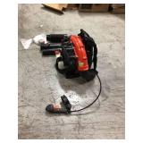 ECHO 216 MPH 517 CFM 58.2cc Gas 2-Stroke Cycle Backpack Leaf Blower with Tube Throttle not used