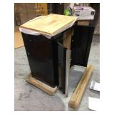 Husky  53 in. W x 69 in. H x 19 in. D Steel Garage Cabinet Set in Black (6-Piece) damaged corner not used see pictures
