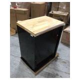 Husky  53 in. W x 69 in. H x 19 in. D Steel Garage Cabinet Set in Black (6-Piece) damaged corner not used see pictures