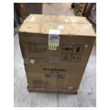 Husky  53 in. W x 69 in. H x 19 in. D Steel Garage Cabinet Set in Black (6-Piece) damaged corner not used see pictures