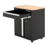 Husky Ready-to-Assemble 24-Gauge Steel 1-Drawer 2-Door Garage Base Cabinet in Black (28 in. W x 33 in. H x 18 in. D) not used